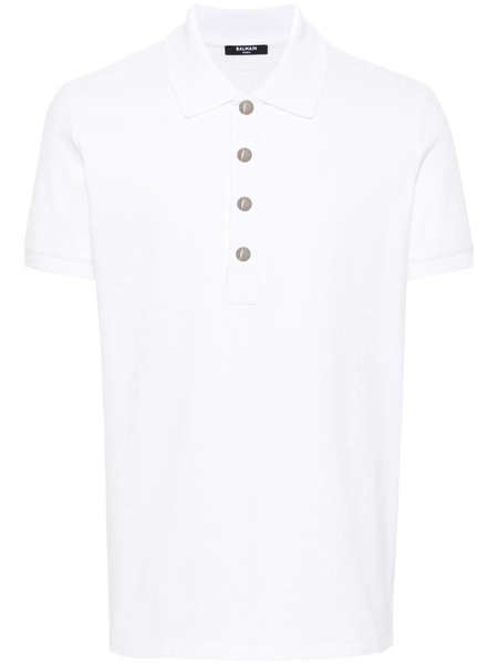 Balmain Monogram Polo Shirt