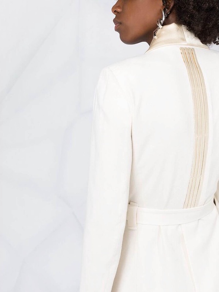 White wrap coat