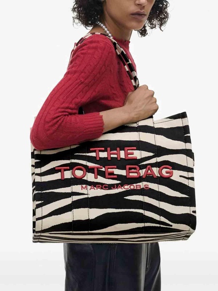 The Large Zebra Canvas  Tote