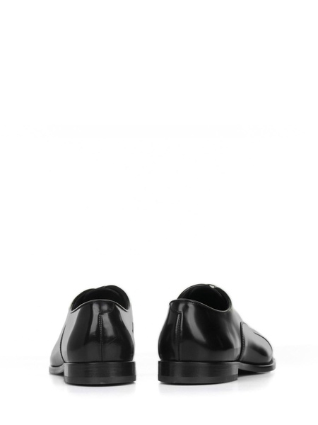 Doucals Black Leather Oxford