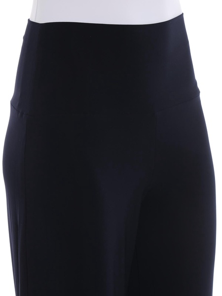 Dark blue stretch fabric trousers