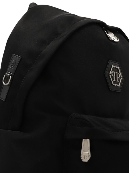 Logo nylon backpack