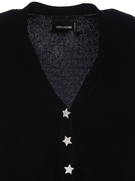 Frontal glitter star cardigan