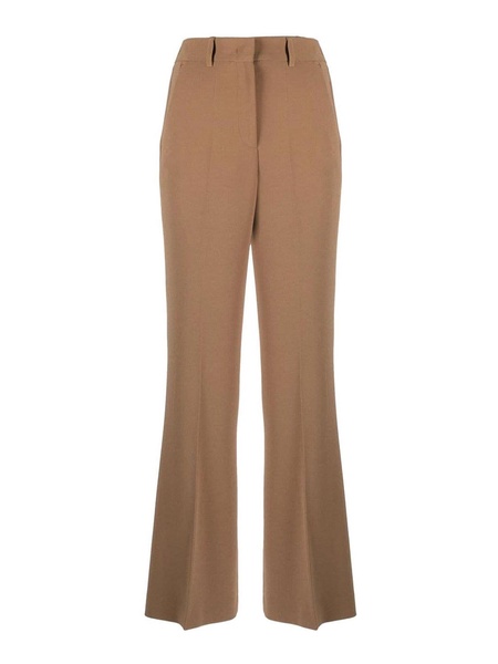 Wide leg cady trousers