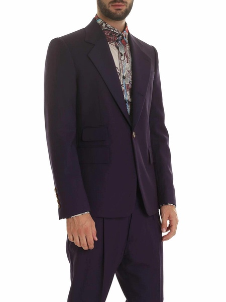 Purple wool jacket