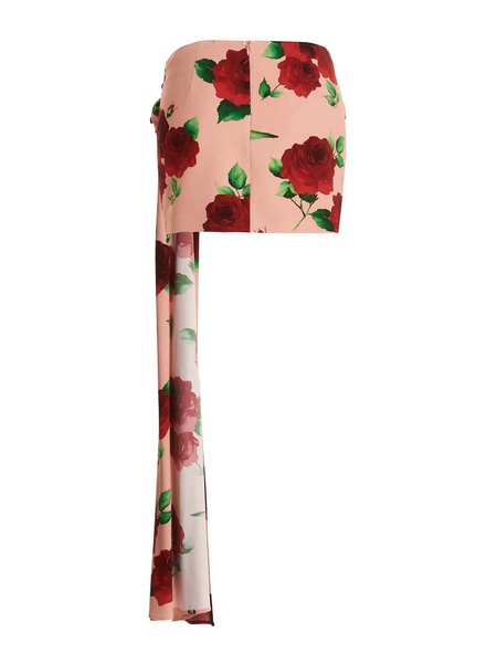 Floral printed miniskirt