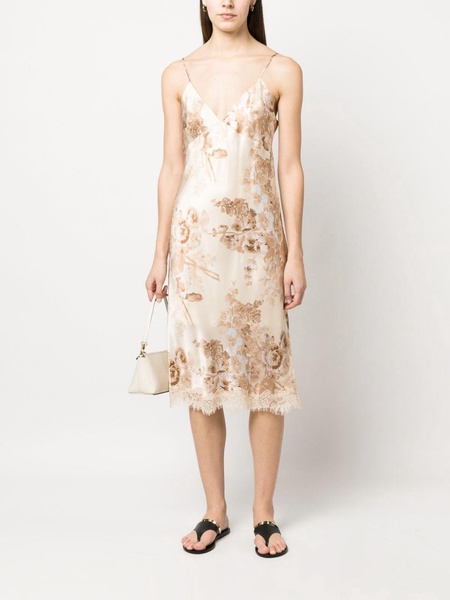 Chloe printed slip dress