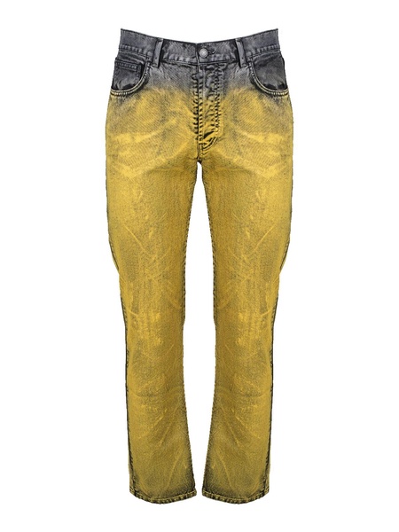 Garment dyed jeans