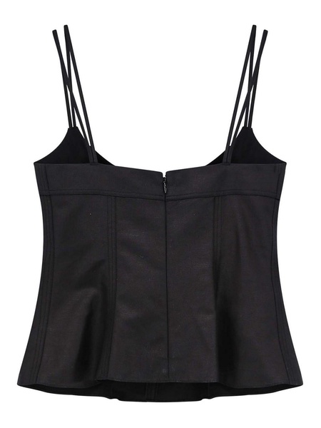 Top In Misto Cotone - Nero / 38