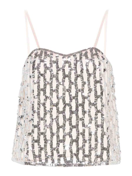 Sequins Mesh Top