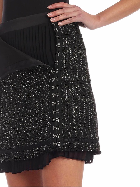 Sparkle Boucle skirt in black