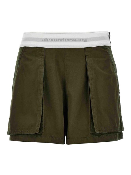 Pantaloncini Cargo Rave A Vita Alta - Verde / 4