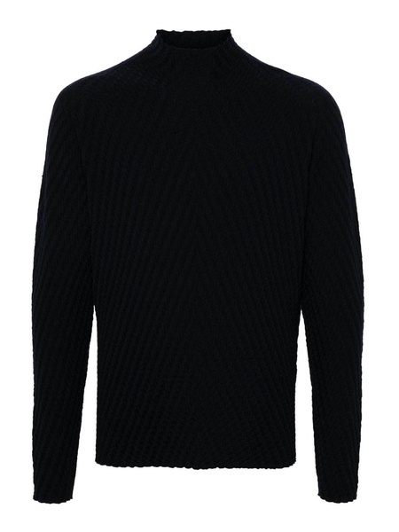 Knitted mock pullover