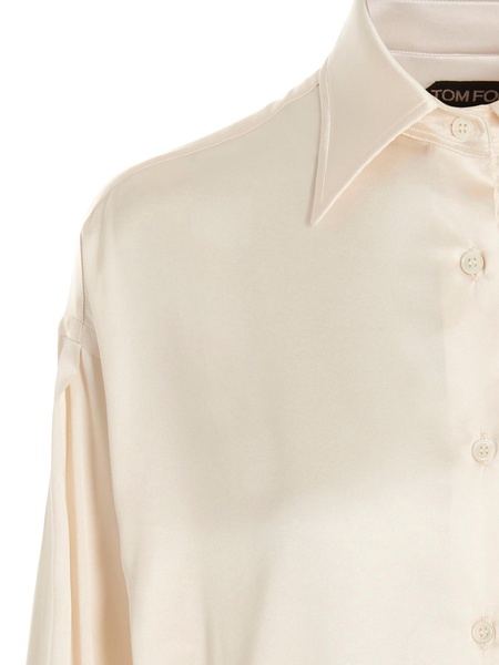 Silk satin shirt