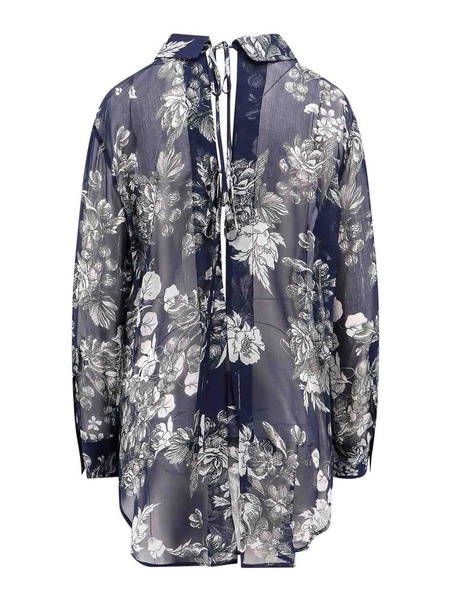 Viscose shirt with floral print