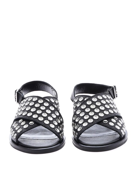 Black Kim studded sandals