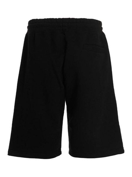 Waved logo cotton bermuda shorts