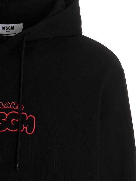 Logo embroidery hoodie by burro studio