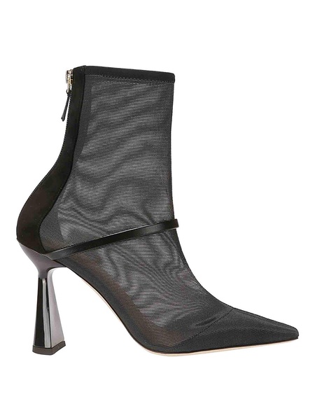 Pointed mesh ankle boot