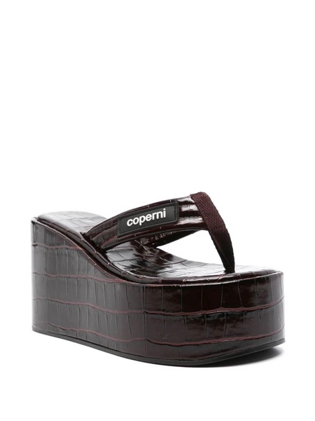 Croco Branded Sandals