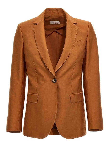 Cotton Single Breast Blazer Jacket