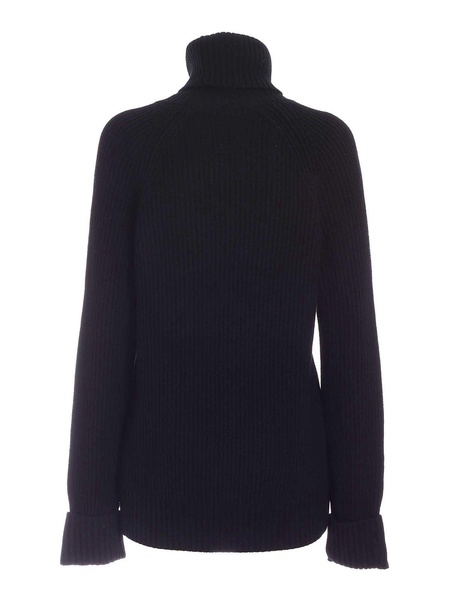 KL Soutache turtleneck in black