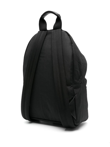 Logo-debossed zipped backpack