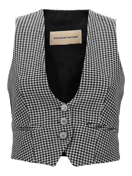 Houndstooth waistcoat