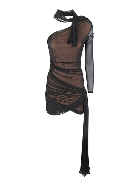 Hosiery Draped Dress