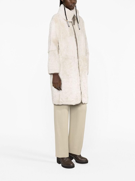 Brunello Cucinelli Full-Zipped Shearling Coat