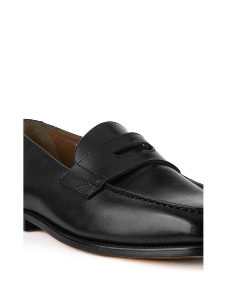 Doucals Black Leather loafers