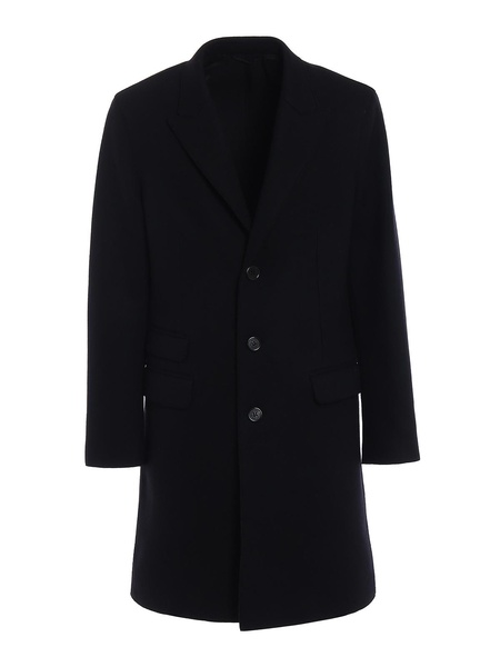 Skinny fit wool blend coat