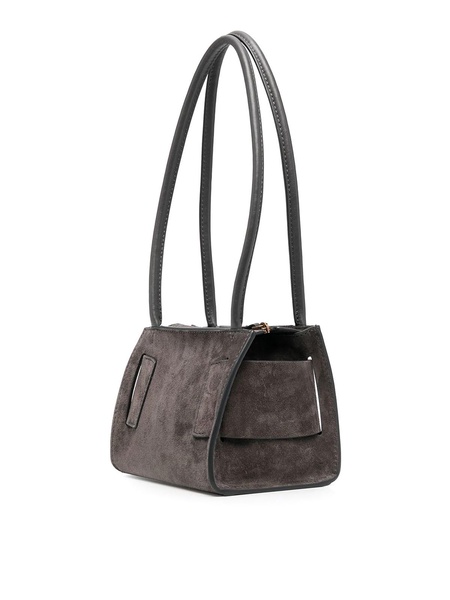 Bobby 18 suede shoulder bag