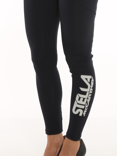 Logo print scuba leggings