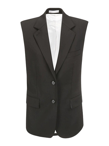 Vest with peaked lapels