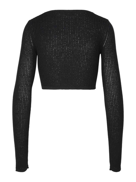 Crop Sweater In Lack Viscose Lend