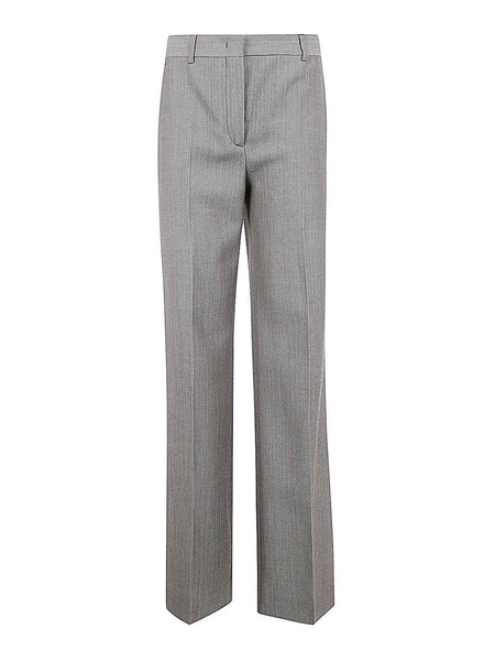 Wool Tweed Straight Leg Pants