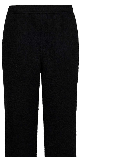 Black Wool Blend Casentino Cloth Beach Pants