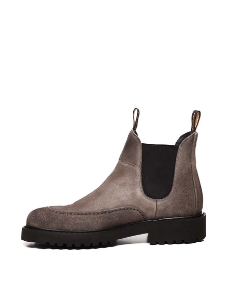 Suede And Rubber Ankle Boot