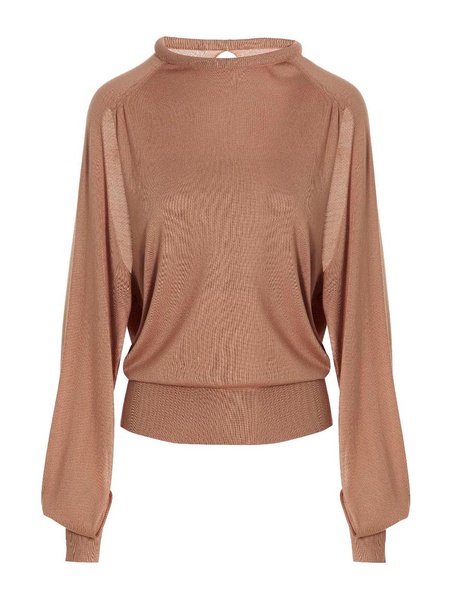 Cut out insert top sweater