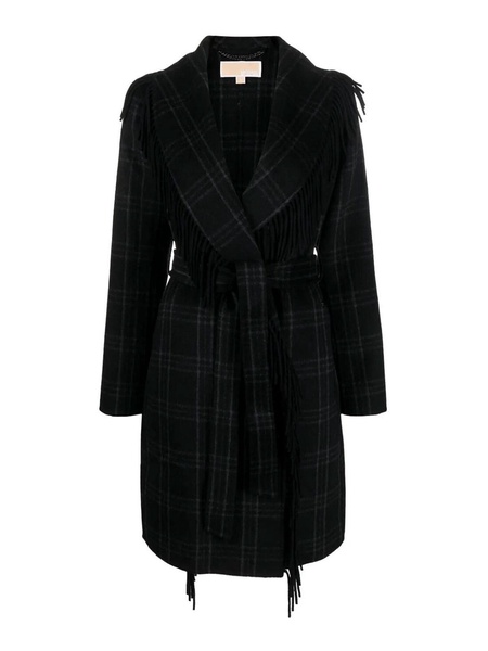 Cappotto A Quadri - Nero / S