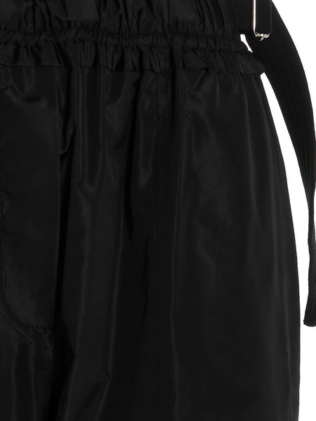 Nylon and silk taffeta trousers