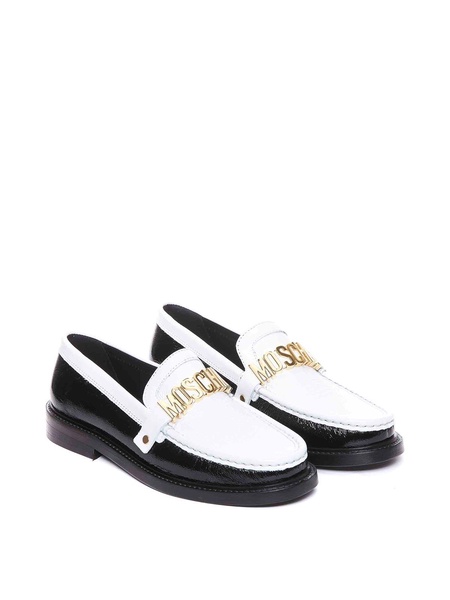 Moschino college two-tone loafers