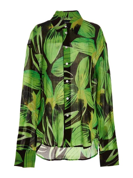 Print oversized shirt