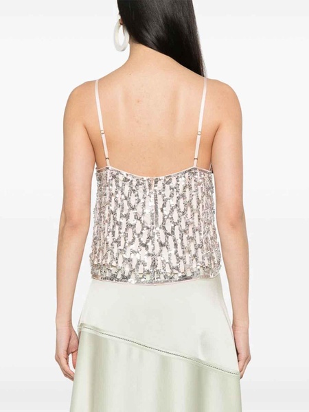 Sequins Mesh Top