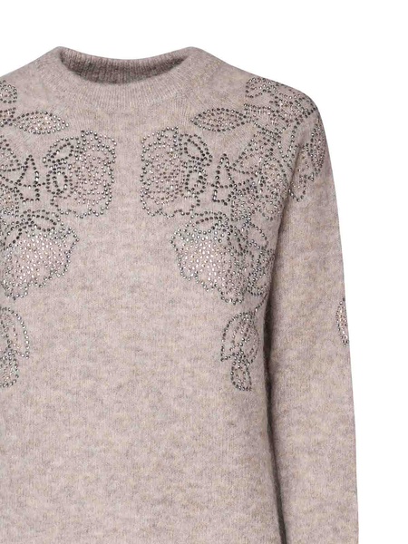 Sweater With Embroidery On The Shoulders