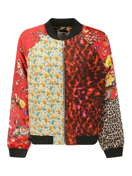 Multicolor printed silk jacket