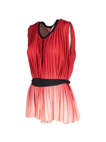 Pleated ombre top