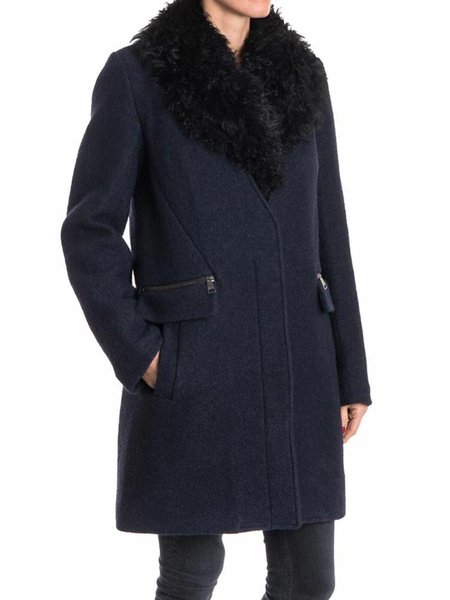 Wool blend coat