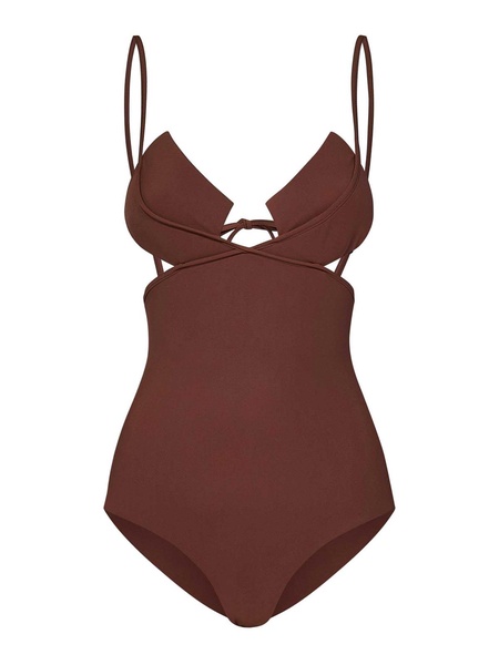 Earth Brown One-Piece Swimsuit